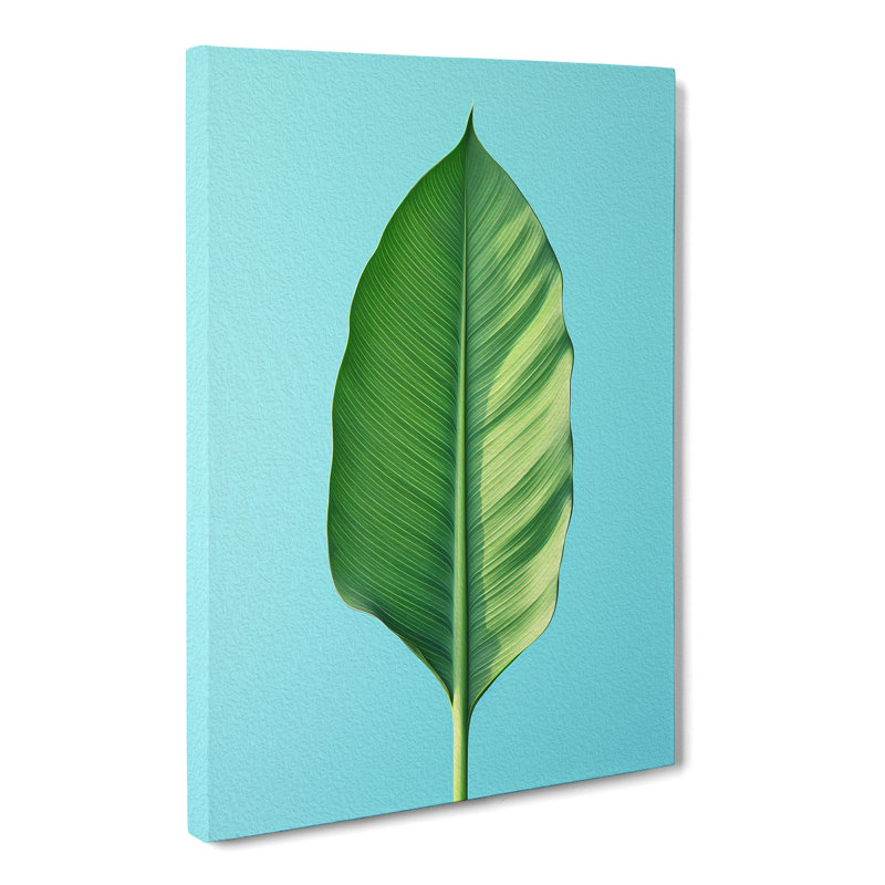 Tropical Leaf Minimalism No.2 - Wrapped Canvas, 50cm H x 35cm W x 3cm D