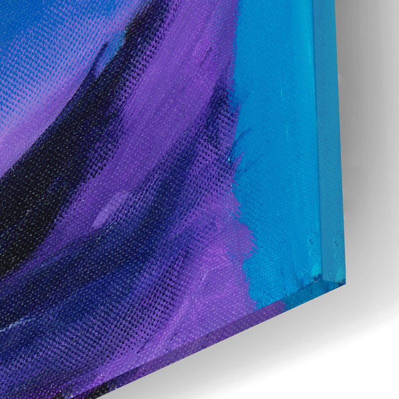 «Blue Feline» par Dawg Painter, H 16 po x l 12 po x P 0,13 po