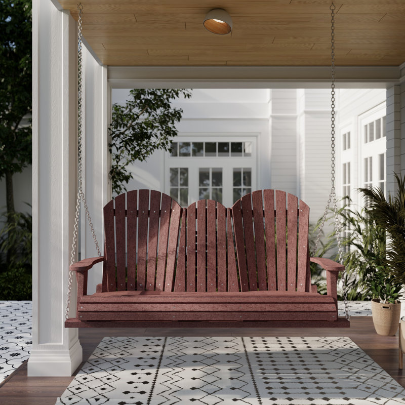 Balancelle 5 pi avec console Heritage, Bois de cerisier