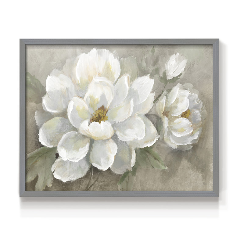 «White Delight», reproduction encadrée, H 8 po x l 10 po, Gris