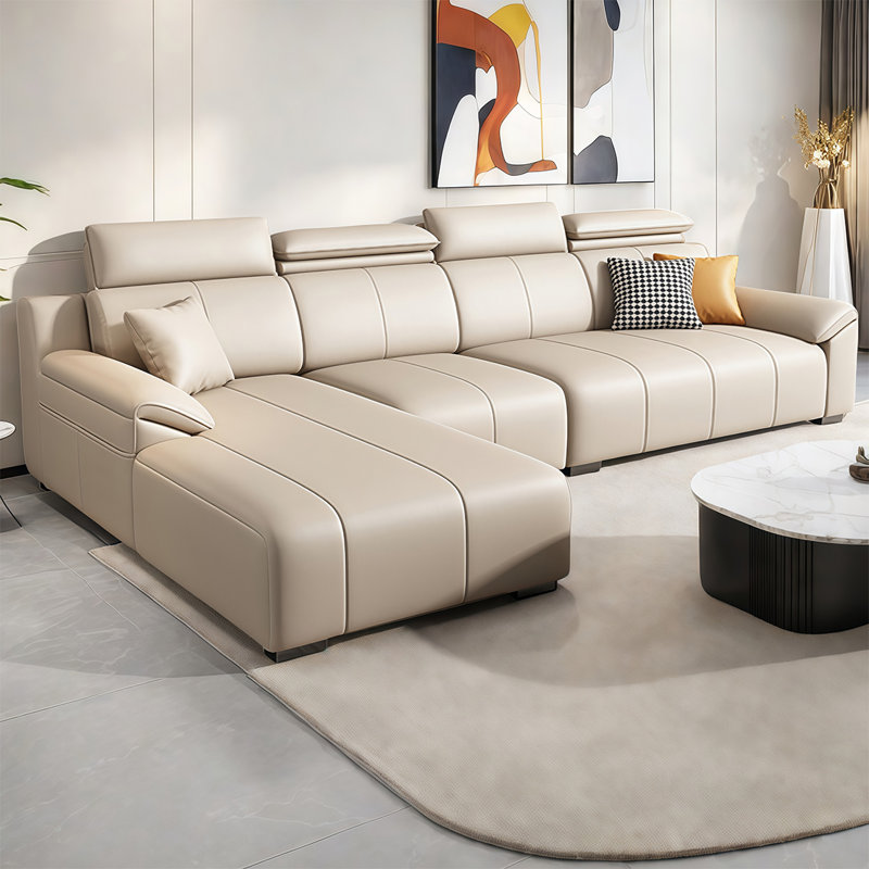 Canapé moderne simple et luxueux, H 38,58 po x l 126 po x P 70,86 po