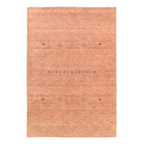 Geometric Area Rug in Rose