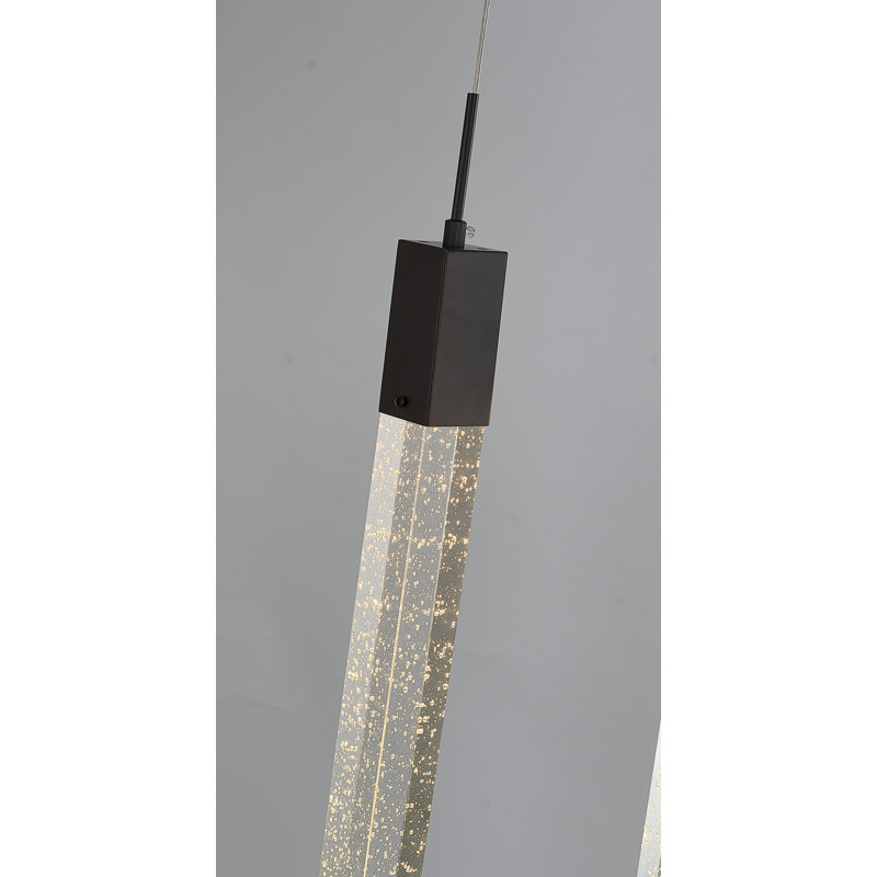 Luminaire suspendu 3 lumières pour îlot de cuisine moderne noir, Noir mat