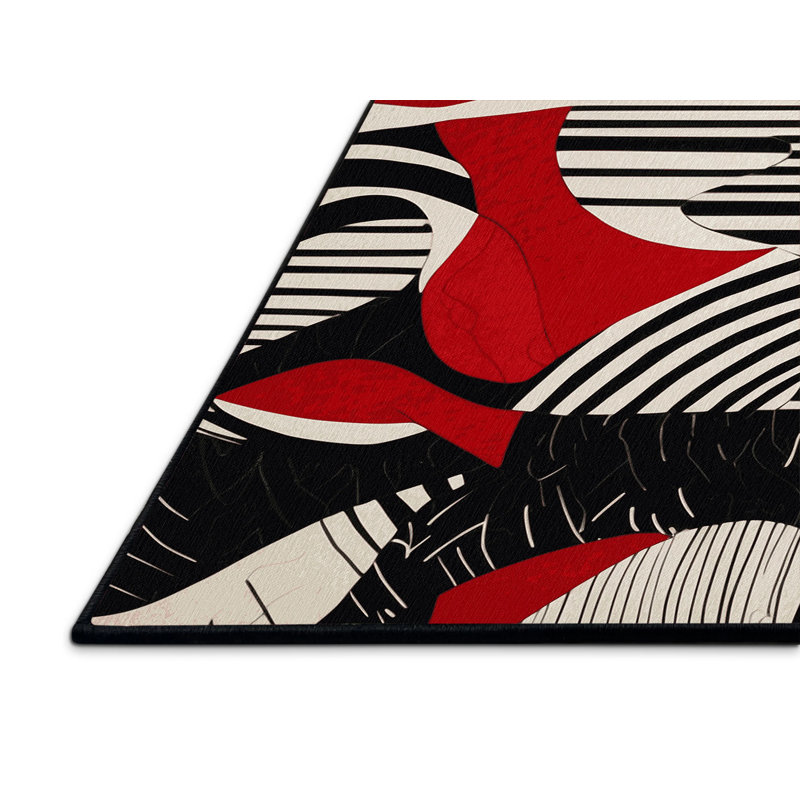 Flame Rift Rug, Rectangle 2' x 3'