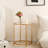 Round Glass Top End Side Table-1822493023