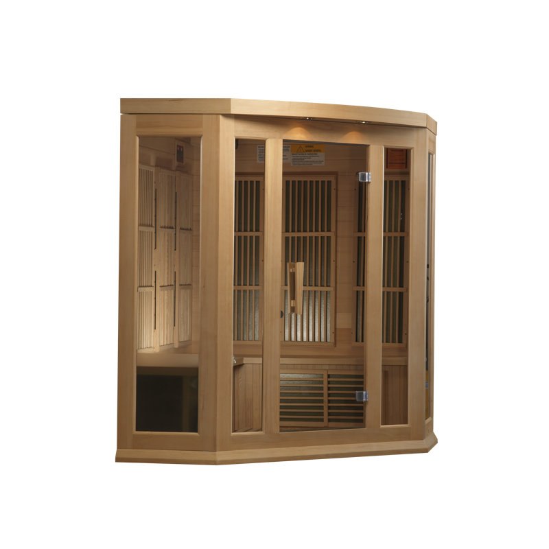 Dynamic Infrared Maxxus 3 - Person Bluetooth Compatible FAR Infrared Sauna in Hemlock