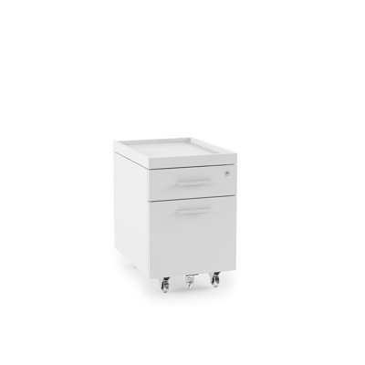 Centro 15.25 " Wide 2 Mobile Vertical Filing Cabinet