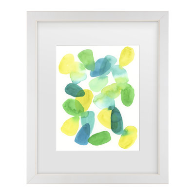 Bolog June Erica Vess Lime Stones II Matted Framed Art