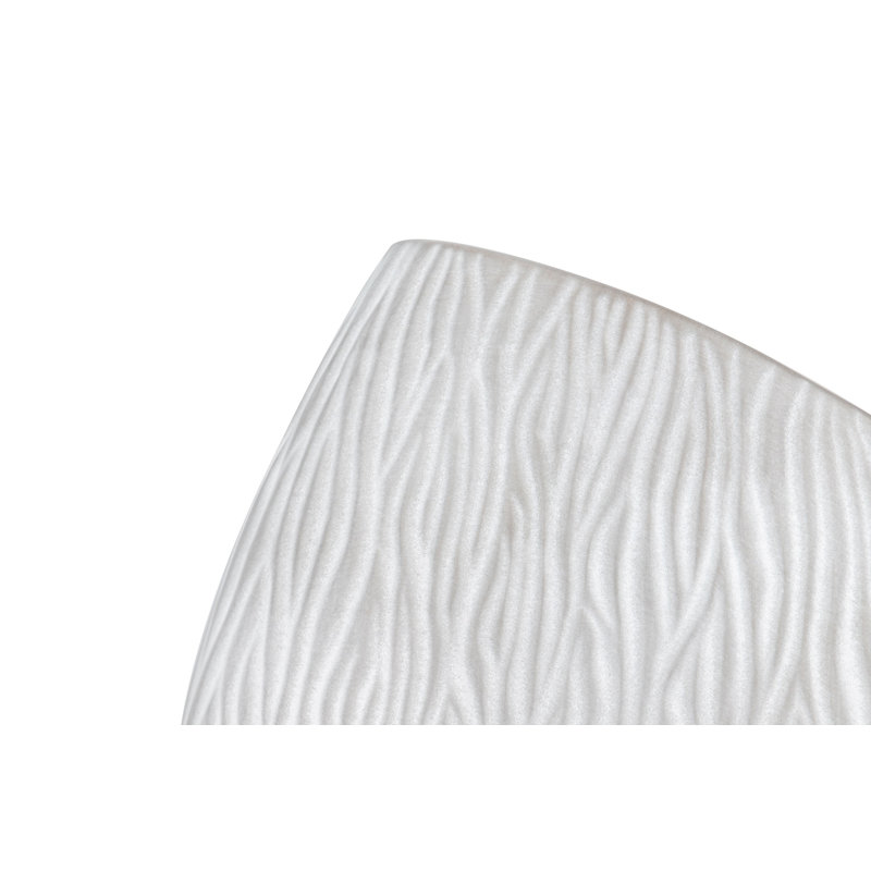 Lebrun Grey Ceramic Table Vase, 40cm H x 23cm W x 13cm D