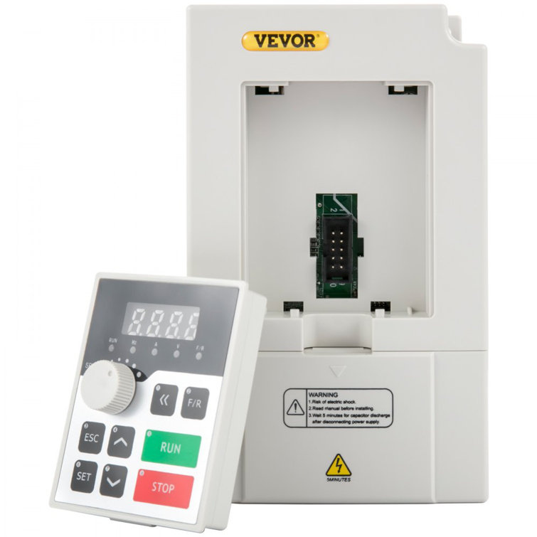 Variable Frequency Drive, AC 220V Input 3KW Variable Frequency CNC Drive Inverter Converter, VFD 4HP 1 or 3 Phase Input, 3 Phase Output, CNC Motor Inverter Converter for Motor Speed Control