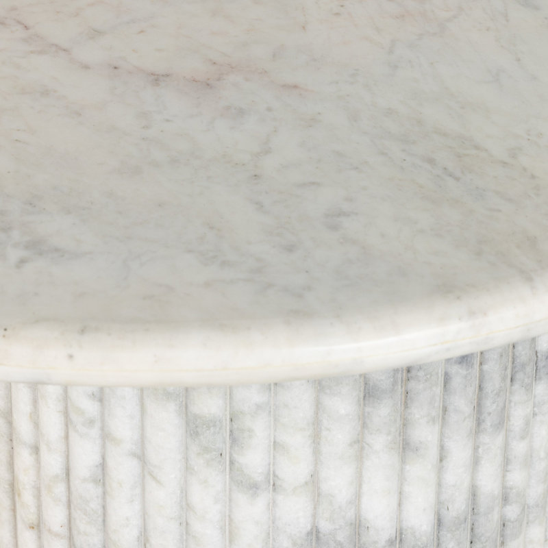Oranda Marble Coffee Table, Polished White