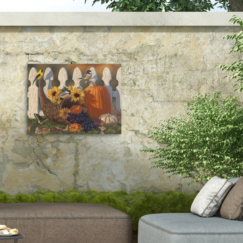 Jeff Hoff Cornucopia Outdoor  Canvas, 14" H x 19" W