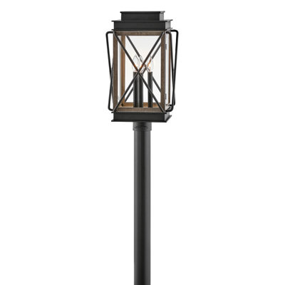 Montecito Black 1 -Light 2.5" H Hardwired Lantern Head