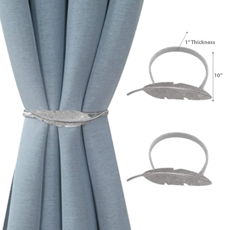 Ih Casadecor Adjustable Curtain Tieback, Silver