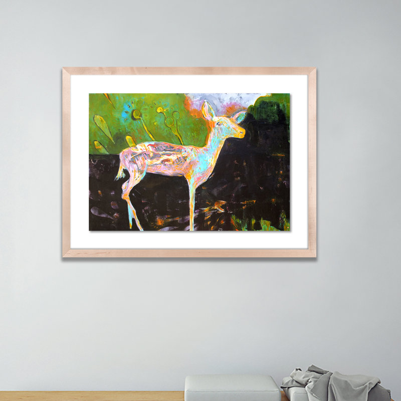 Fawn Painting by Amy Bautz, Natural, 18" H x 24" W x 1.5" D