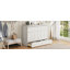 Lit escamotable Lumo avec grands tiroirs et ports USB, style classique, design élégant-120348205