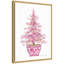 «Pink Christmas Tree» par Patricia Shaw, reproduction d'art sur toile encadrée