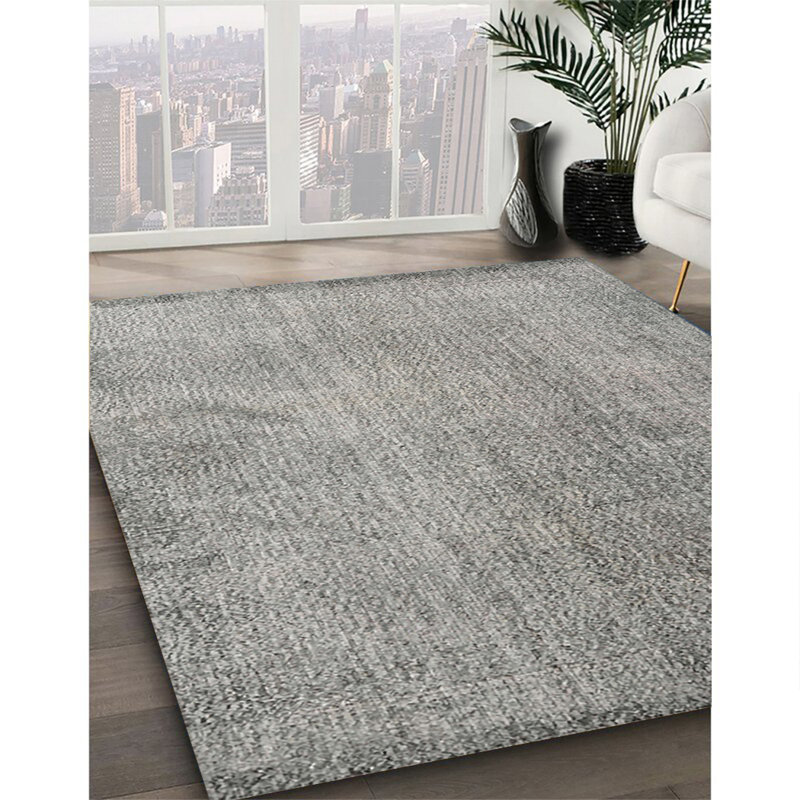Tapis oriental multicolore tissé à la machine Oriental, Carré 3 pi