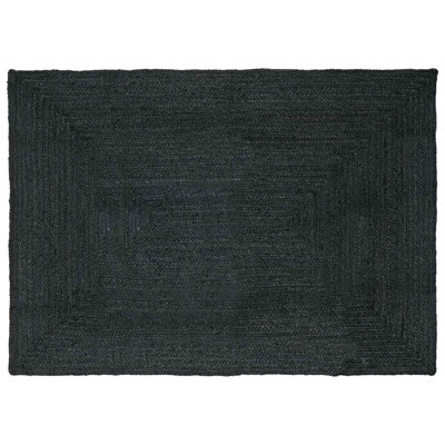 Solid Colour Hand Braided Area Rug