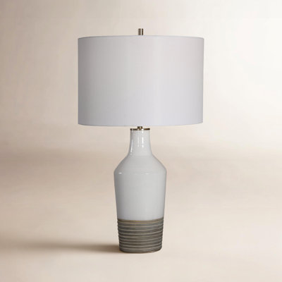 Tremper 26.5" White/Terra Cotta Table Lamp