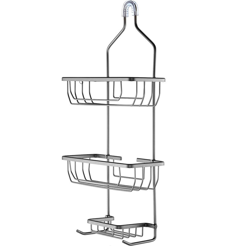 Rust Resistant 3 Tier Metal Hanging Shower Head Storage Caddy Organizer