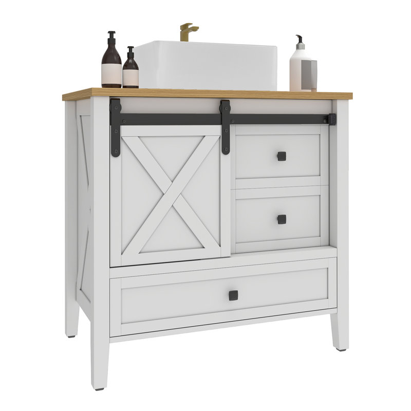  Meuble-lavabo 36 "avec lavabo en céramique