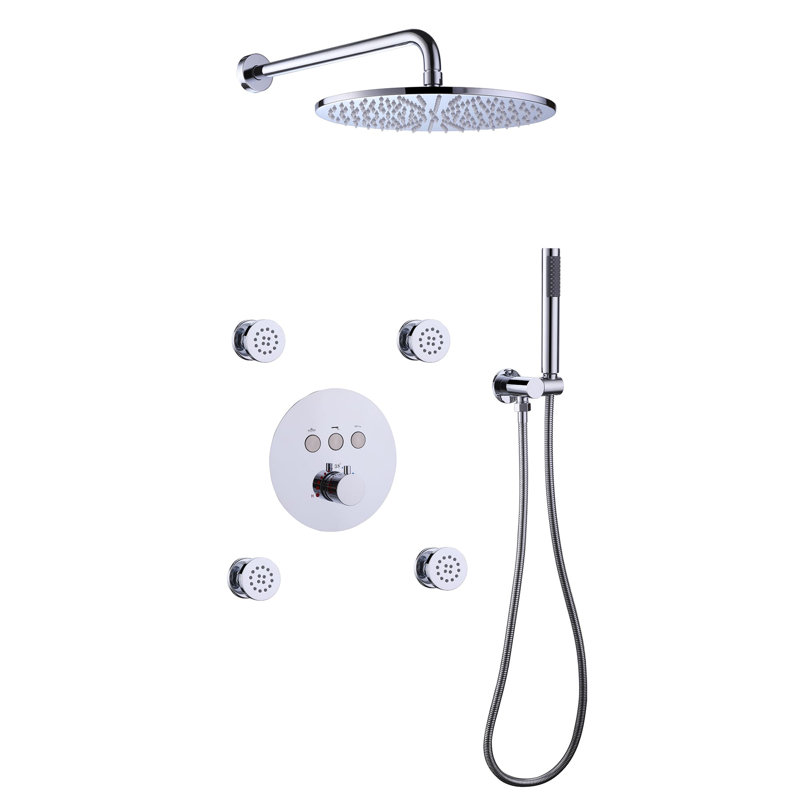 All-In-One Kit with Rough in-Valve, Chrome
