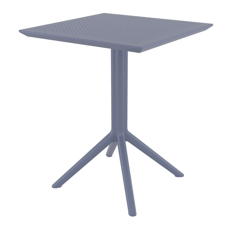 Table de salle à manger Farrah, Gris foncé, L 23,6 po x L 23,6 po x H 29,5 po, Oui