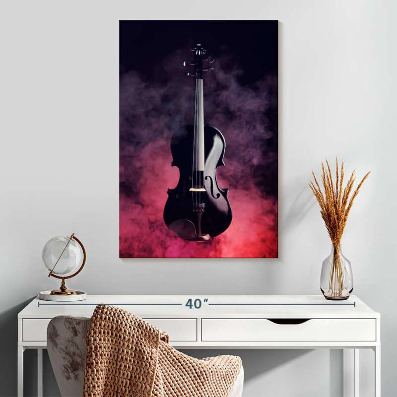 Abarca fumée noire violon, H 30 po x l 20 po