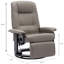 Fauteuil inclinable pivotant en cuir Huntingtown-1985822942