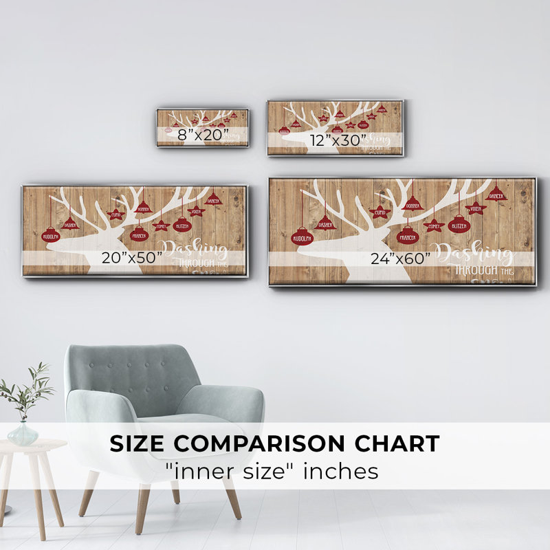 Dashing Through The Snow- Framed Canvas