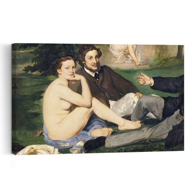 Dejeuner Sur L'Herbe, 1863 Impressionist Abstract Contemporary Fruit Landscape Wall Art Print