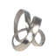 Decorative Metal Knot Sculpture Figurine for Home Decor - Modern Decorative Object for Shelf Display or Living Room Decoration - Silver-1672896265-1712872221
