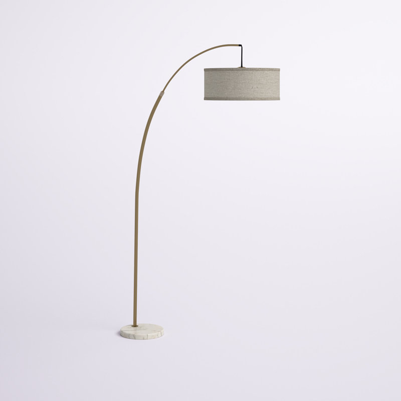 Lampe sur pied arquée 86 po Yun, Beige