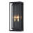 20" Classical Outdoor Wall Light With Glass Shade, Rectangular Wall Sconce In Matte Black，Waterproof-1970025037-1970025039
