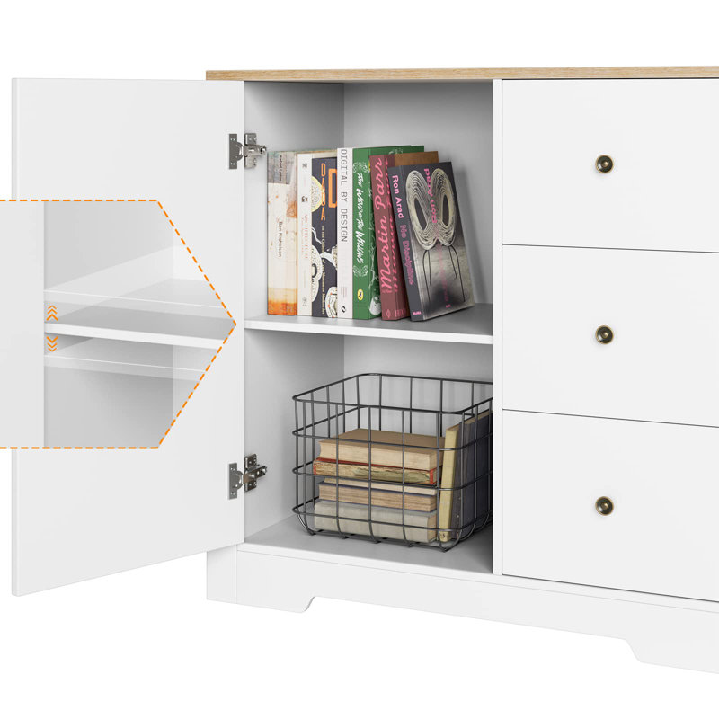 1 - Door Rectangle Accent Cabinet