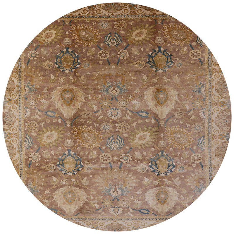 Oriental Indoor Rug, Round 5'