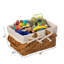 Panier de pique-nique en bois, service pour 1 personne-1524251849