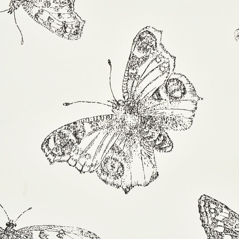 Papier peint Burnell Butterfly, Ivoire