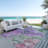Kyrie Washable Abstract Indoor / Outdoor Rug-109534499