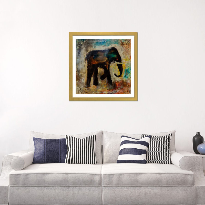 «Strong and Wise I» par Julian Spencer - reproduction d'art, Papier encadré doré, Blanc, H 24 po x l 24 po x p 1 po