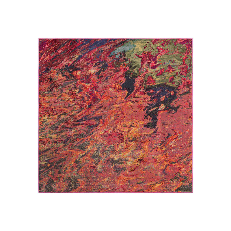 Ansela Washable Abstract Indoor Rug, Rectangle 9' x 12'