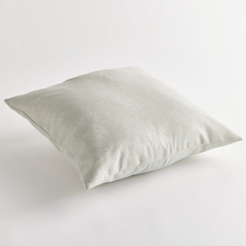 Gage Polyester Throw Square Indoor/Outdoor Pillow Cover & Insert, 24"H x 24"W, Subtle Blue