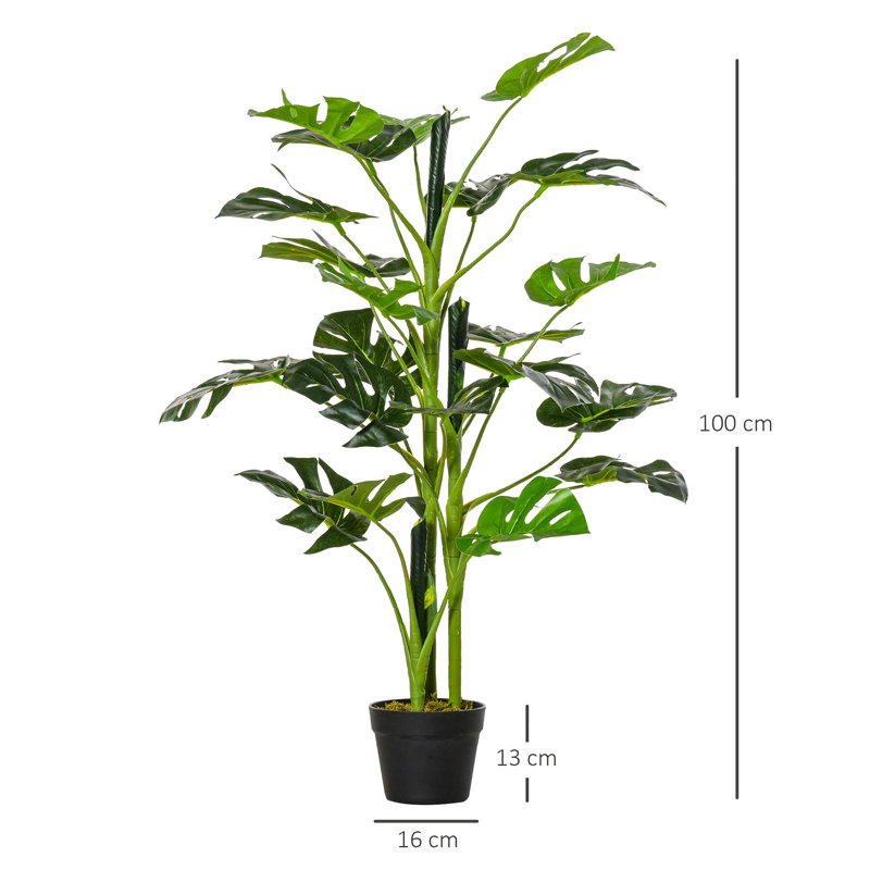 100cm Faux Foliage Plant in Pot