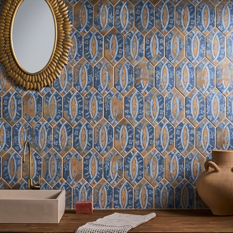 Morocco 3.93 In. X 7.87 In. Picket Matte Porcelain Floor And Wall Tile (3.53 Sq. Ft. / Case), Spanish / Moroccan