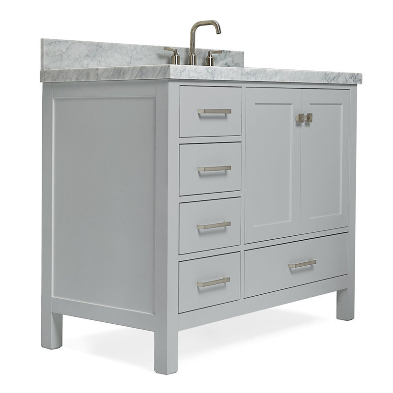 Ensemble de meuble-lavabo simple 43 po Cambridge, Gris
