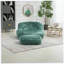 Fauteuil à billes Myrna, canapé de plancher avec poignée, fauteuil d'appoint avec repose-pieds pour lire et se détendre-1231727004
