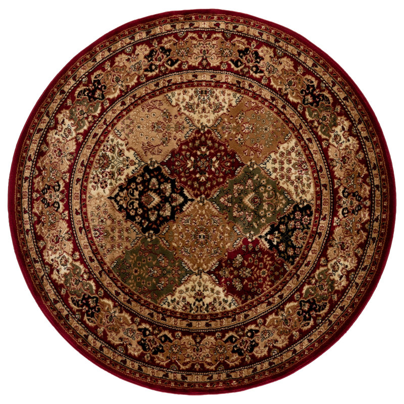 Malayah Performance Oriental Rug, Round 5'3"