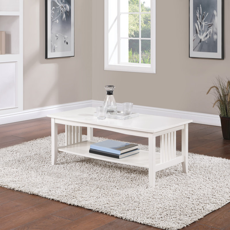 Table basse Wager, Blanc