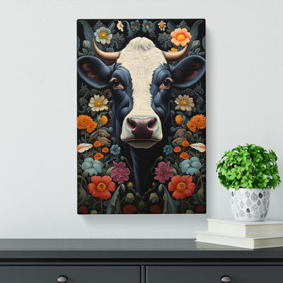 Cow Contemporary Art - Wrapped Canvas